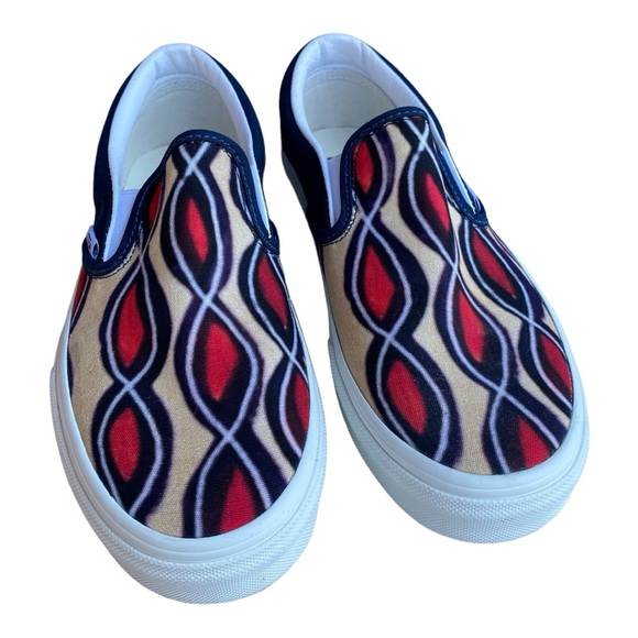 Vans Slip On Shoe Skater Hippie colorful  Women 6.5 Men 5.  NEW - Picture 3 of 11